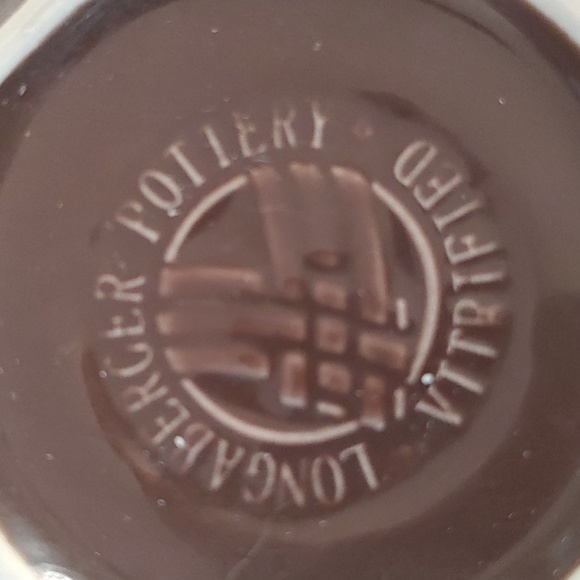 Longaberger Pottery Woven Traditions Brown - Picture 2 of 4